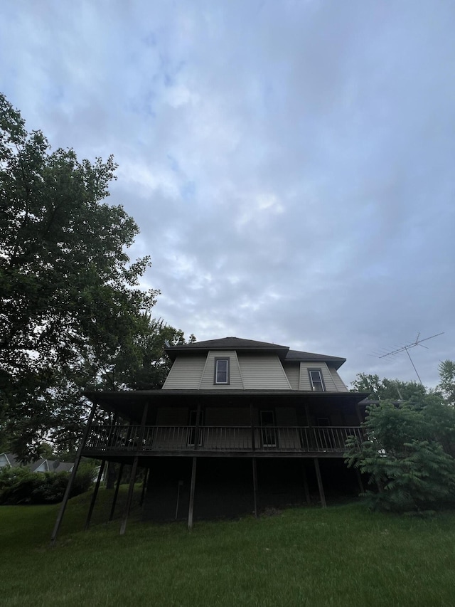 429 S Eagle Ave, Norwood, MO 65717 - rear view of house with a deck