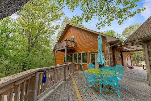 24265 Raintree Ln, Shell Knob, MO 65747 - deck with outdoor dining space