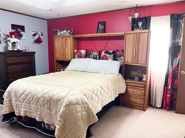 bedroom with carpet flooring