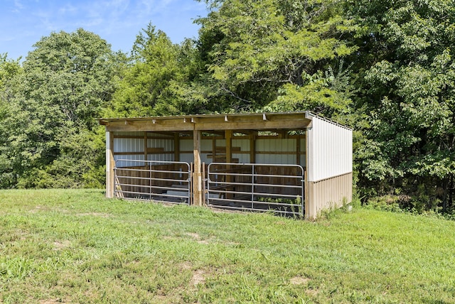 view of stable