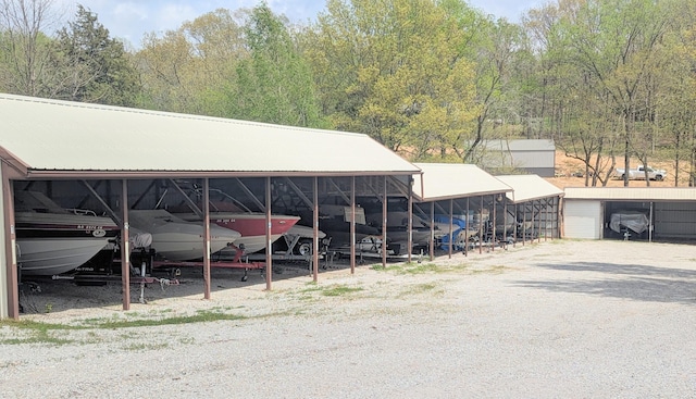 view of vehicle parking