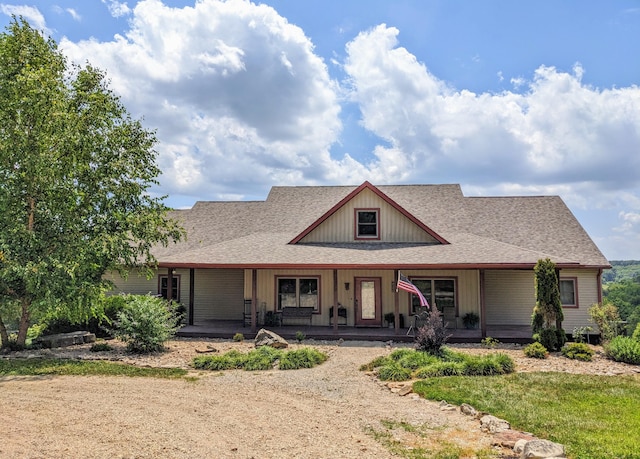 view of front of house featuring covered porch