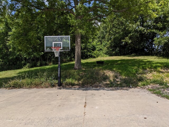 view of basketball court