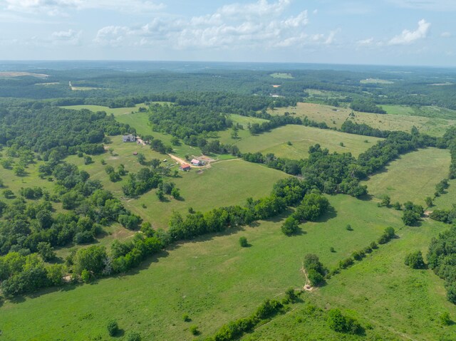 bird's eye view with a rural view