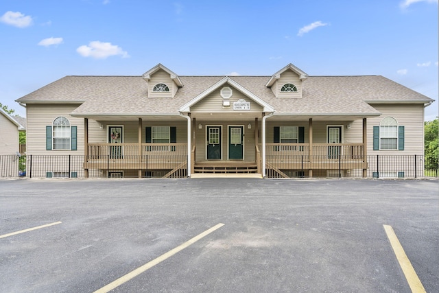 exterior space with a porch