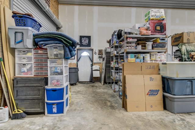 view of storage room