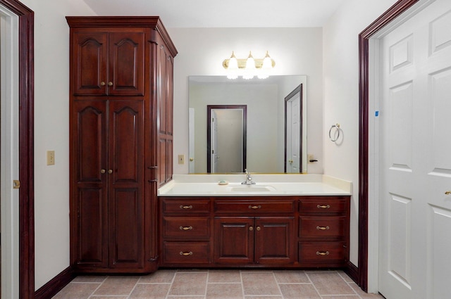 bathroom featuring vanity