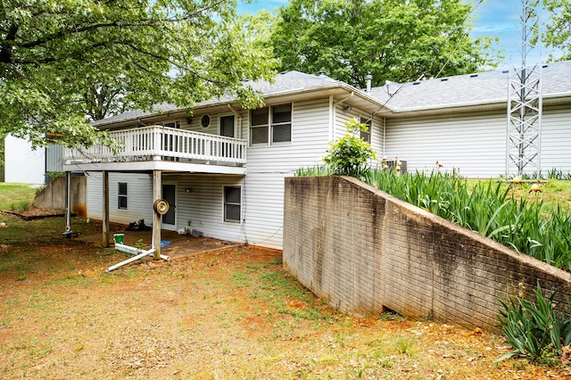 view of back of property