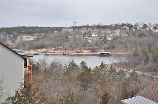 view of water feature