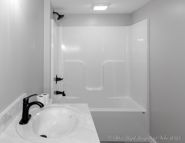 full bathroom with shower / bathtub combination and a sink