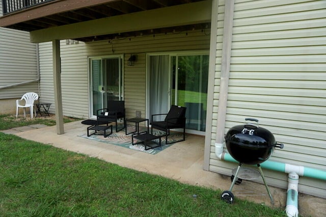 view of patio / terrace with area for grilling