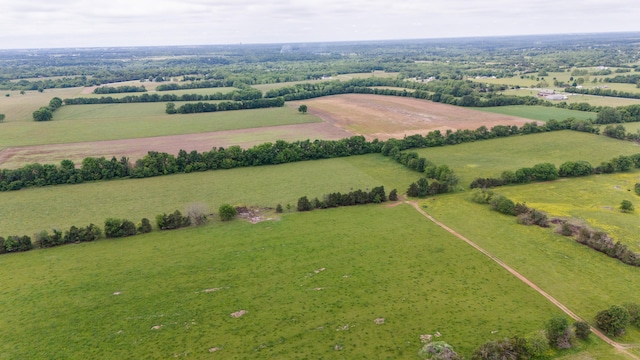 drone / aerial view featuring a rural view