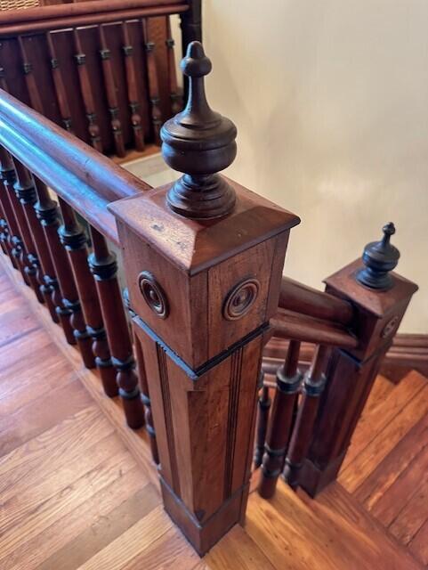 room details featuring hardwood / wood-style flooring