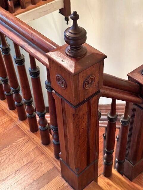 624 S Ash St, Nevada, MO 64772 - interior details featuring wood finished floors