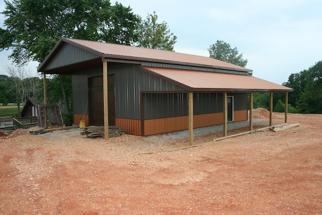 view of stable