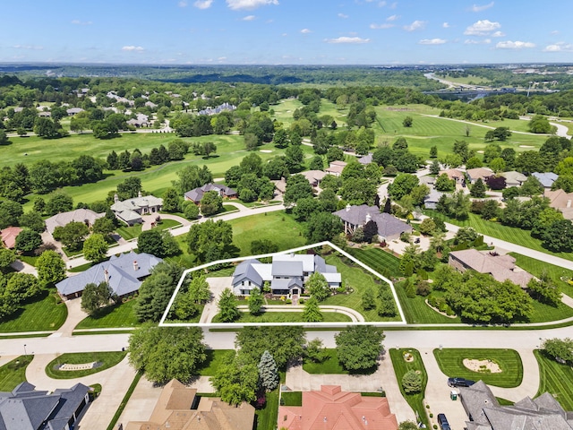 5233 S Stirling Way, Springfield, MO 65809 - birds eye view of property with a residential view and view of golf course