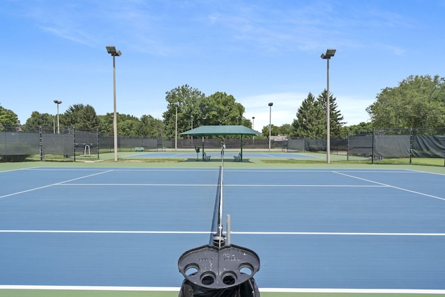 view of tennis court