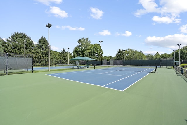 view of tennis court