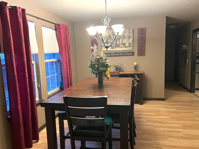 2800 Briaroaks Ln, Joplin, MO 64804 - dining room with light wood finished floors and a chandelier