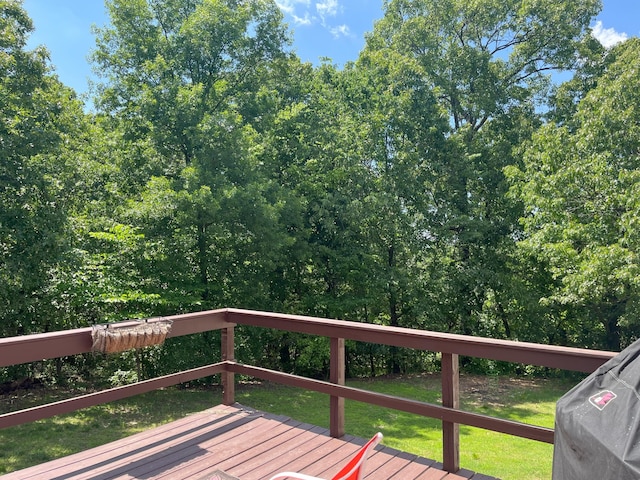 2800 Briaroaks Ln, Joplin, MO 64804 - wooden terrace featuring a yard