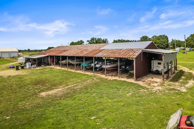 view of horse barn