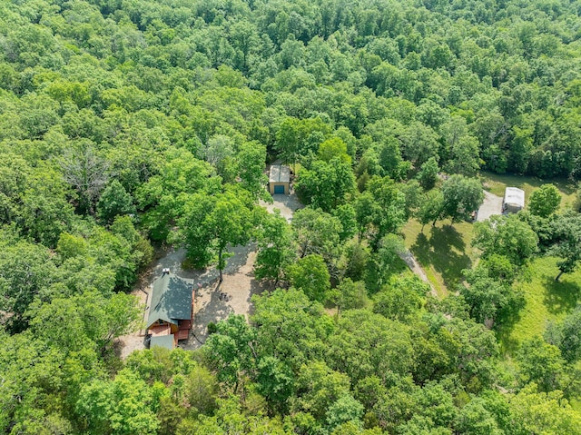 228 Cabin Ln, Kissee Mills, MO 65680 - birds eye view of property featuring a forest view