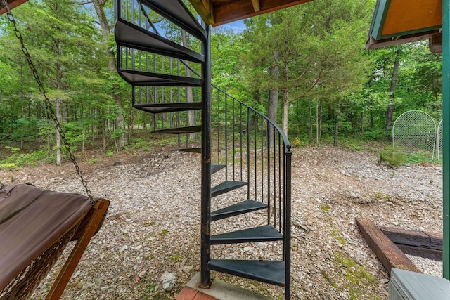 228 Cabin Ln, Kissee Mills, MO 65680 - view of staircase