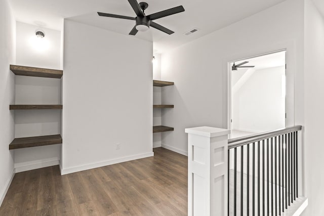 interior space featuring dark hardwood / wood-style flooring