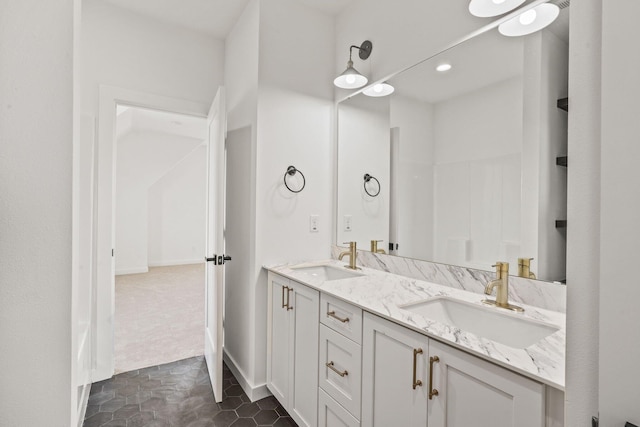 bathroom with vanity