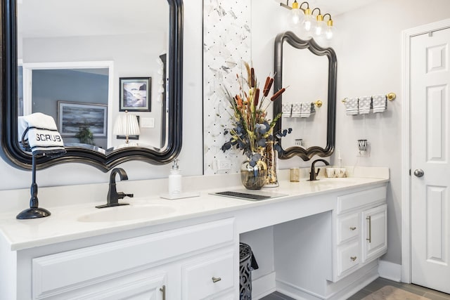 bathroom with vanity