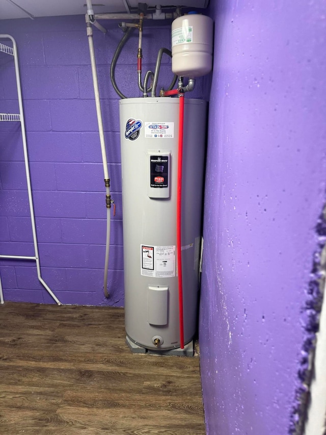 utilities featuring electric water heater