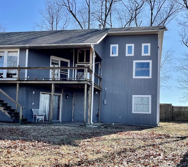 view of rear view of house