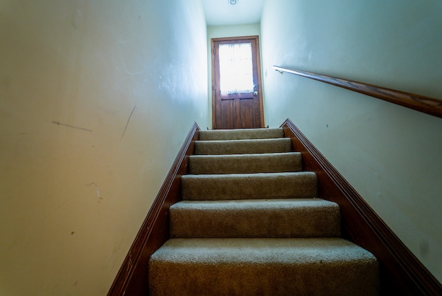 view of stairway