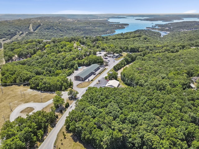 982 Indian Point Road Block Of 5, Indian Point, MO 65616 - drone / aerial view featuring a view of trees and a water view