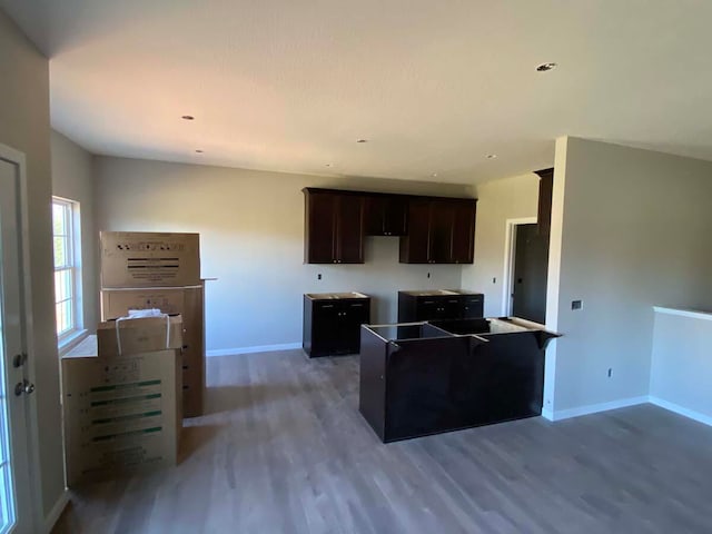 kitchen featuring hardwood / wood-style floors