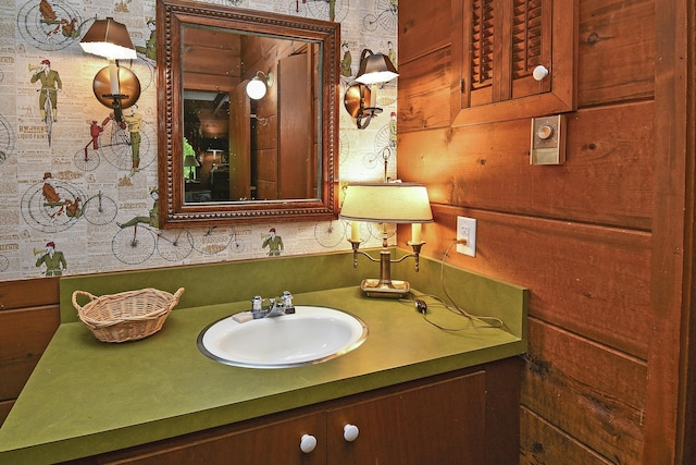 bathroom featuring vanity