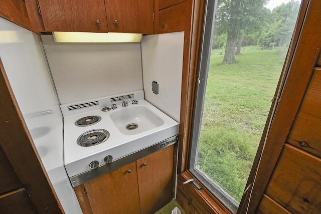 interior space with vanity