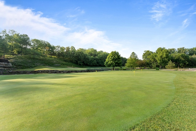 view of home's community with view of golf course