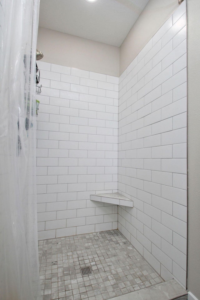 full bath featuring a shower stall
