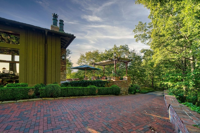 view of patio