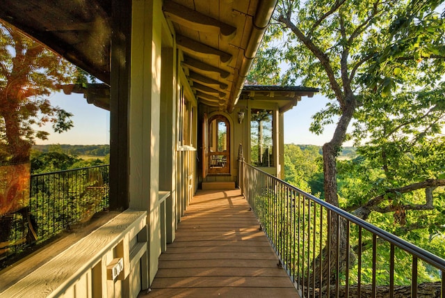 view of balcony