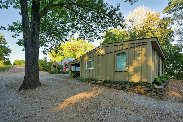 view of side of property