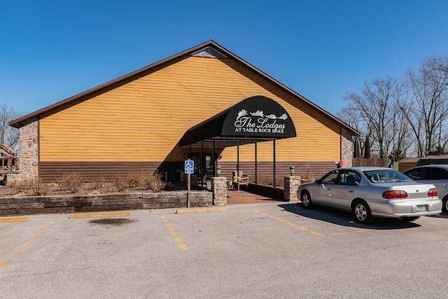 view of vehicle parking