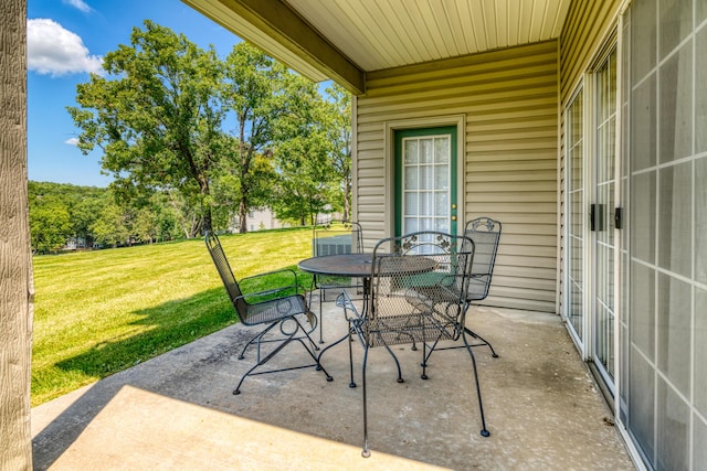 view of patio / terrace featuring outdoor dining area