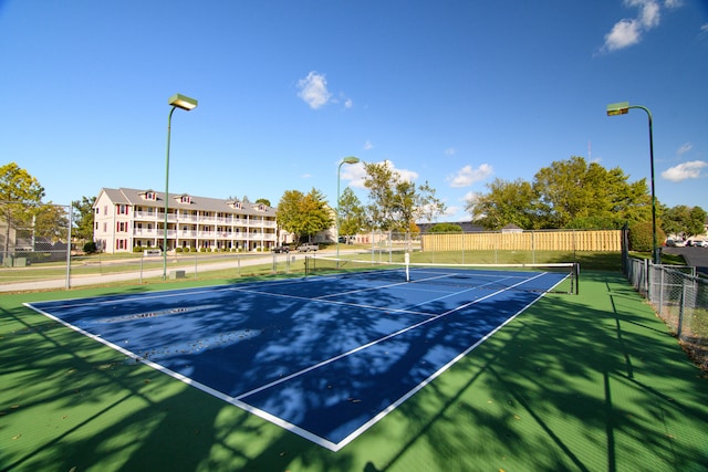 view of sport court