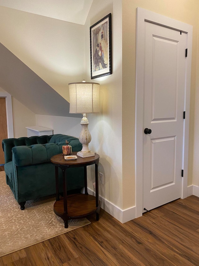 interior space featuring hardwood / wood-style floors