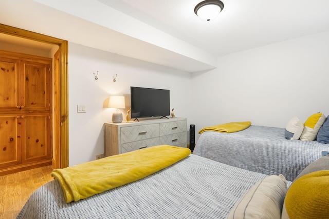 bedroom featuring hardwood / wood-style floors