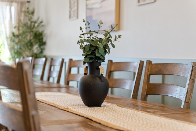 view of dining space