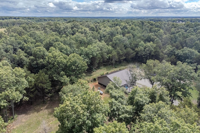 7084 Logan Rd, Hartville, MO 65667 - drone / aerial view featuring a wooded view