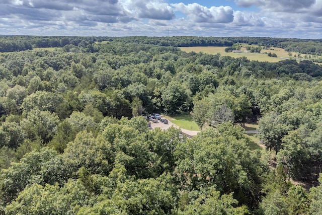7084 Logan Rd, Hartville, MO 65667 - birds eye view of property with a forest view